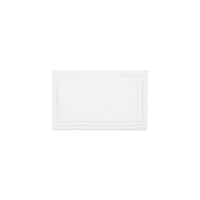 21X34" Bath Rug, 3000 Gsm Cotton, Reversible, White, & In 100% Gsm, Elegant, White