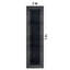 Tapis noir antidérapant à revers pointillé lavable à la machine-510091545