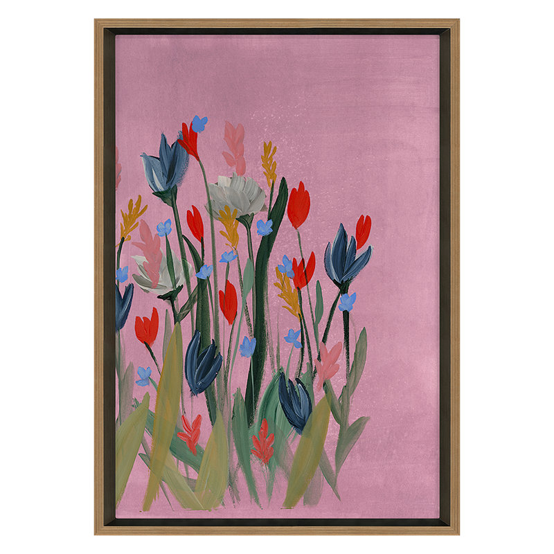 Meadow 2 Print by Jo Stearns, Gold, 24" H x 17" W x 1.75" D, Yes
