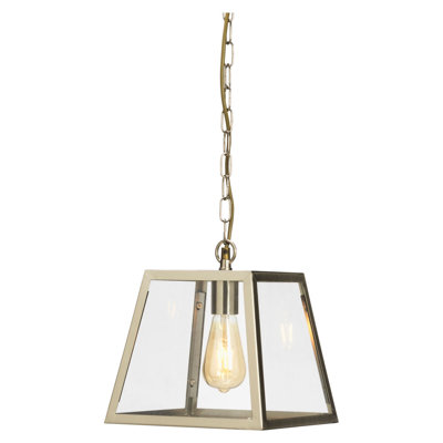 Chesterwood 1 - Light Silver Lantern Pendant