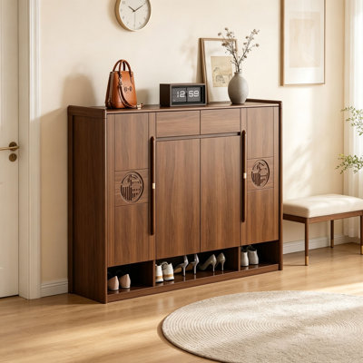Chinese style living room retro shoe cabinet