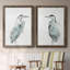 Blue Heron I - ensemble de 2 reproductions d'art sur toile encadrées-595298010-595298009