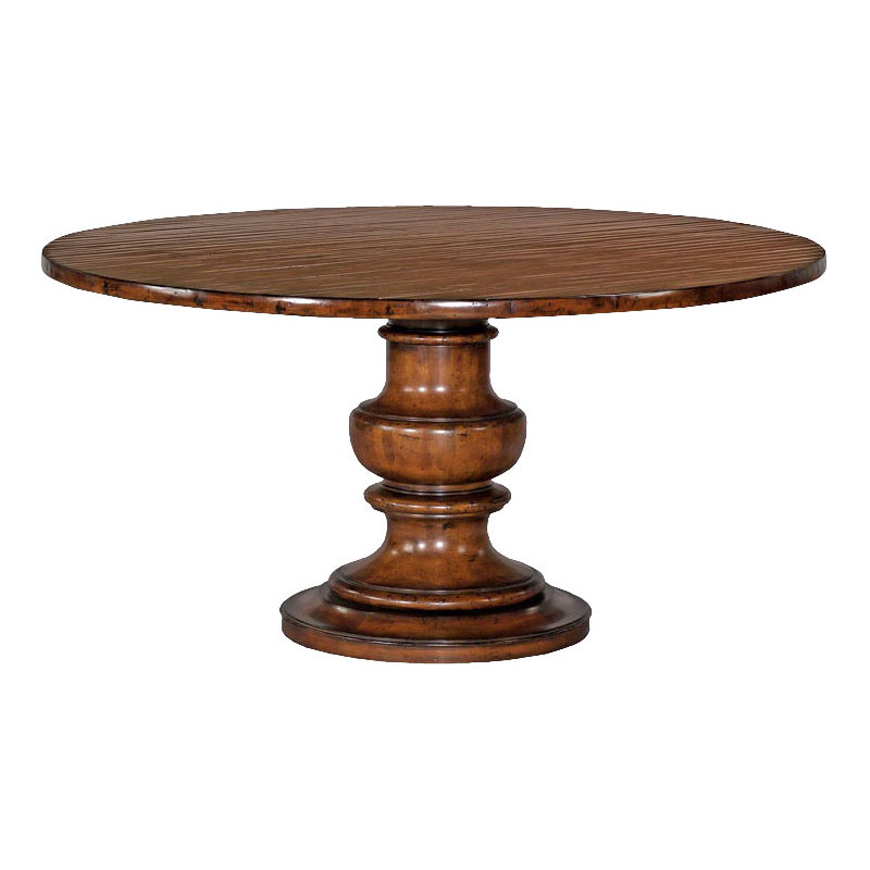 Tuscan Round Solid Wood Dining Table, 30.5"H x 72"L x 72"W