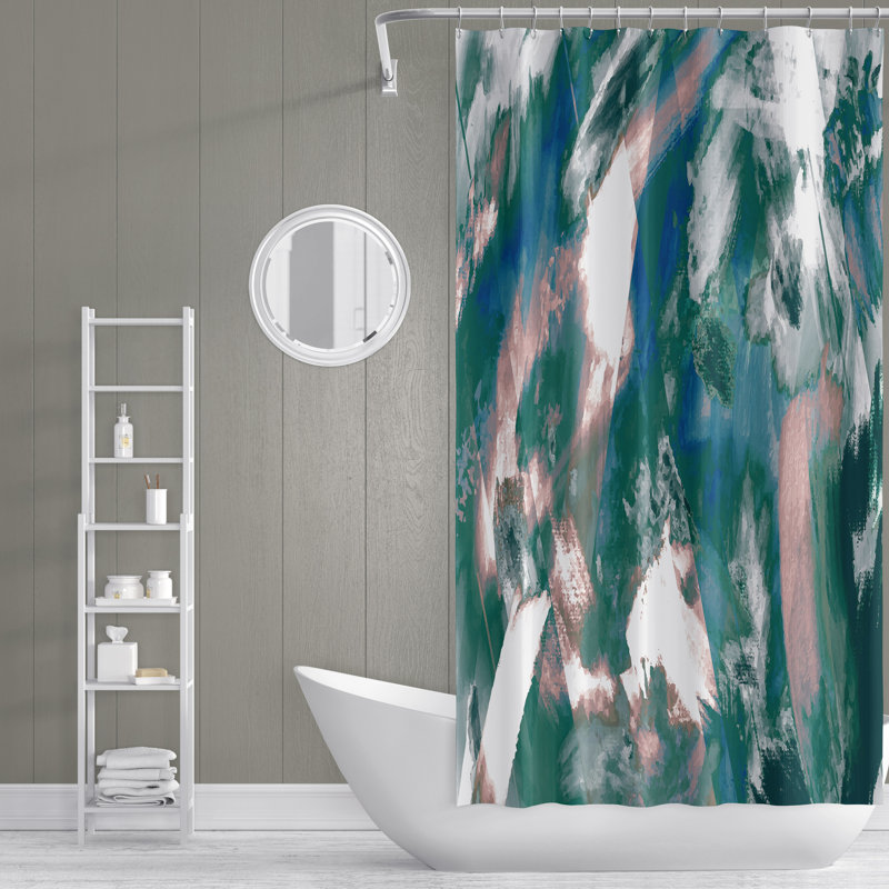 Rideau de douche simple Airyanna, H 83 po x l 70 po