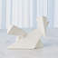 Angular Outcrop Sculpture-White-Sm