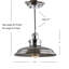 Luminaire suspendu simple à 1 lumière Vickie-1428746799