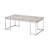 Rectangular Coffee Table With Metal Sled Base