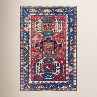 Broden Navy Red Oriental Rug