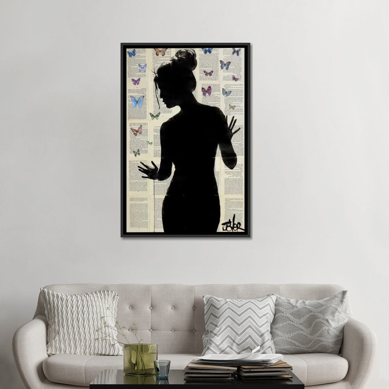 " Butterfly Effect " by Loui Jover, 18" H x 12" W x 1.5" D, No Mat, Wrapped Canvas