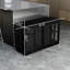 Black Kitchen Cabinets With Glass Doors-123867757
