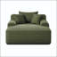 Méridienne convertible avec tissu moelleux et aucun assemblage requis-1081120784