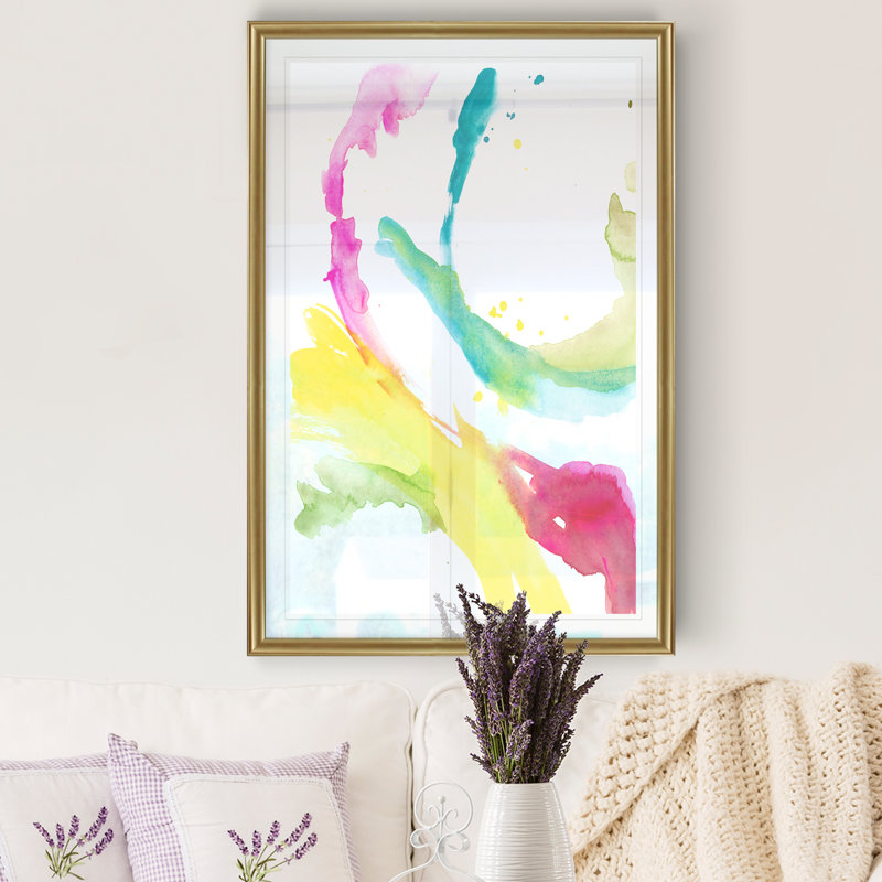 « saturée splash ii », impression sur toile, H 22,5 po x l 30,5 po x P 1,5 po, Or
