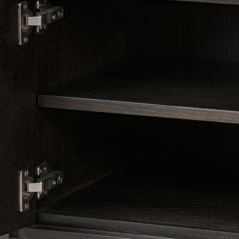 Console média Dalton - Chêne noir fumé