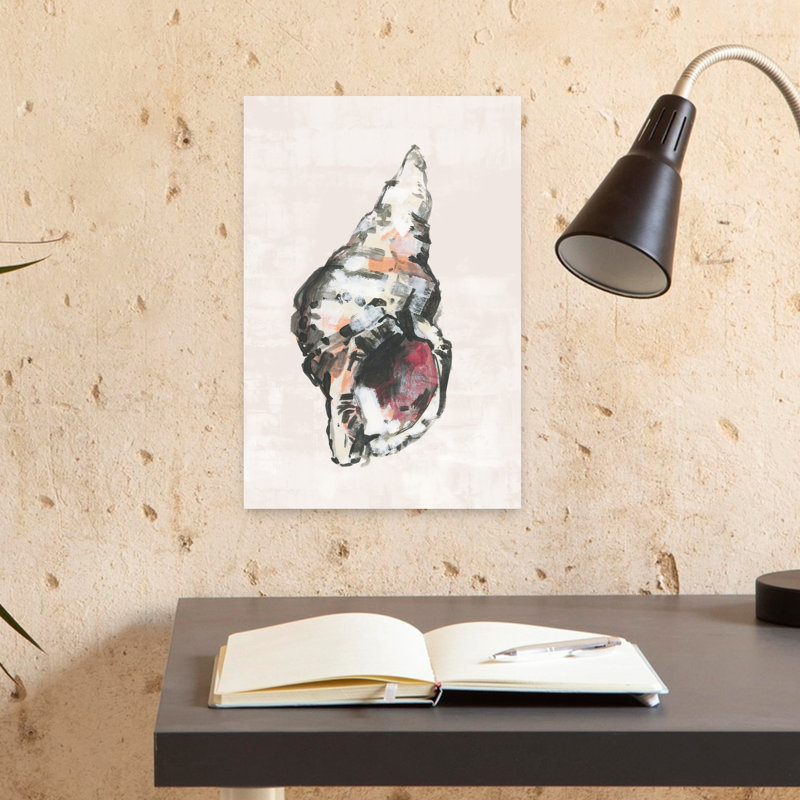 Art contemporain, art abstrait poisson côtier, H 18 po x l 12 po