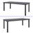 Rectangular Outdoor Patio Dining Table Waterproof UV Protection
