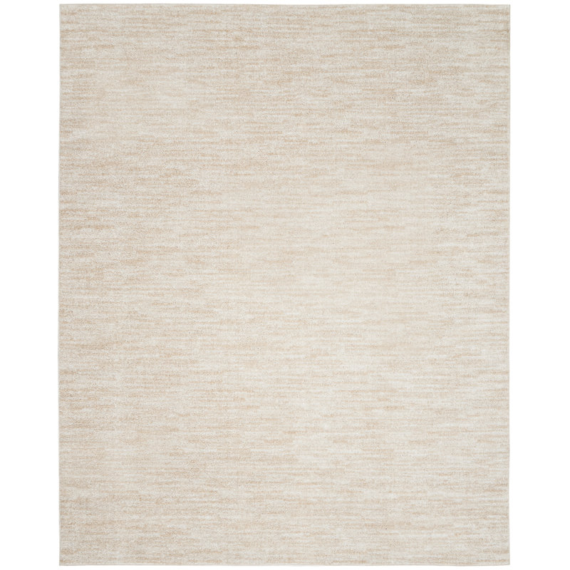 Nourison Essentials Ivory/Beige Indoor/Outdoor Area Rug, Rectangle 8' x 11'