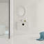 Meuble-lavabo à fermeture en douceur de 28 pouces avec lavabo, peu encombrant et durable pour les petites salles de bain-116332461