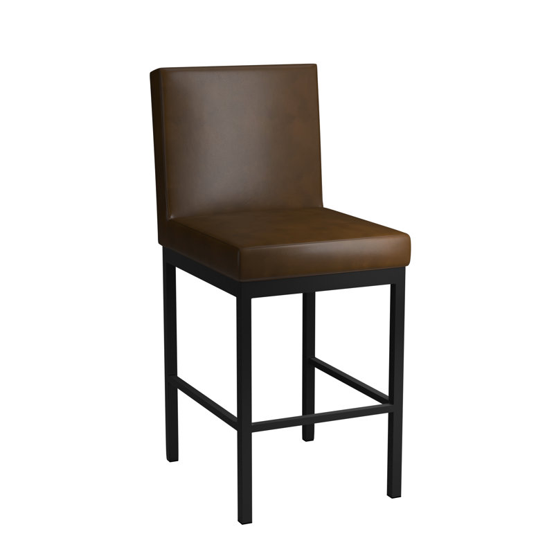 Tabouret de comptoir stationnaire 26 po, Tabouret de comptoir (siège d'une hauteur de 26 p, Brun foncé