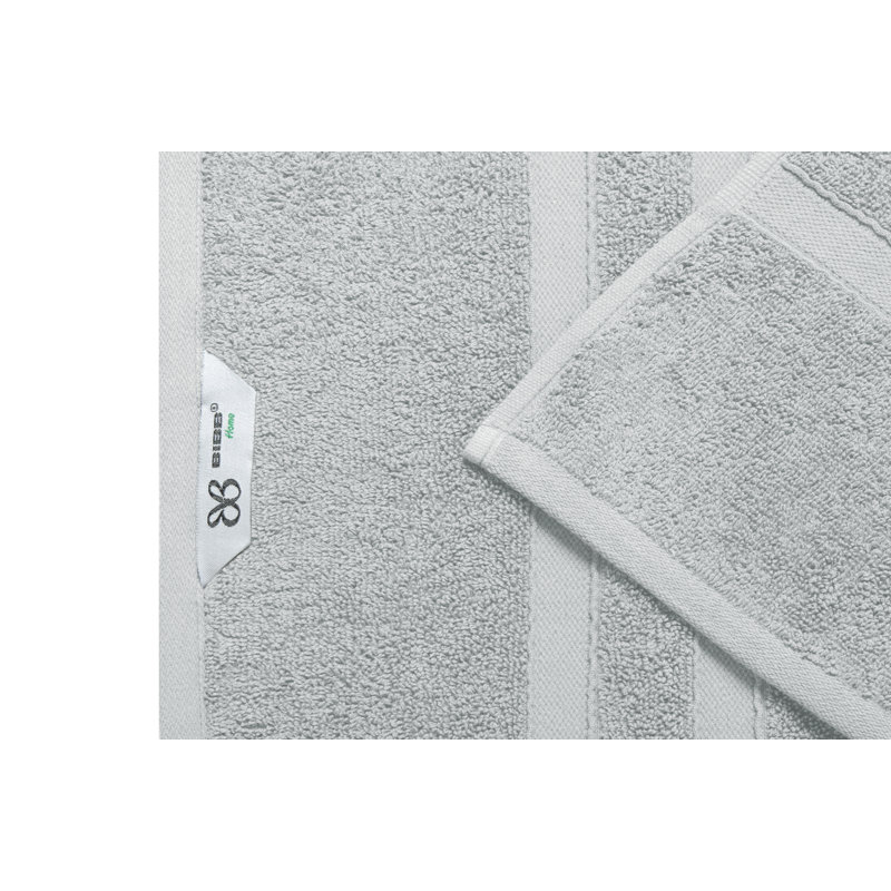Ensemble de serviettes en coton égyptien 18 pièces Bibb Home Zero Twist (9 couleurs disponibles), Argent
