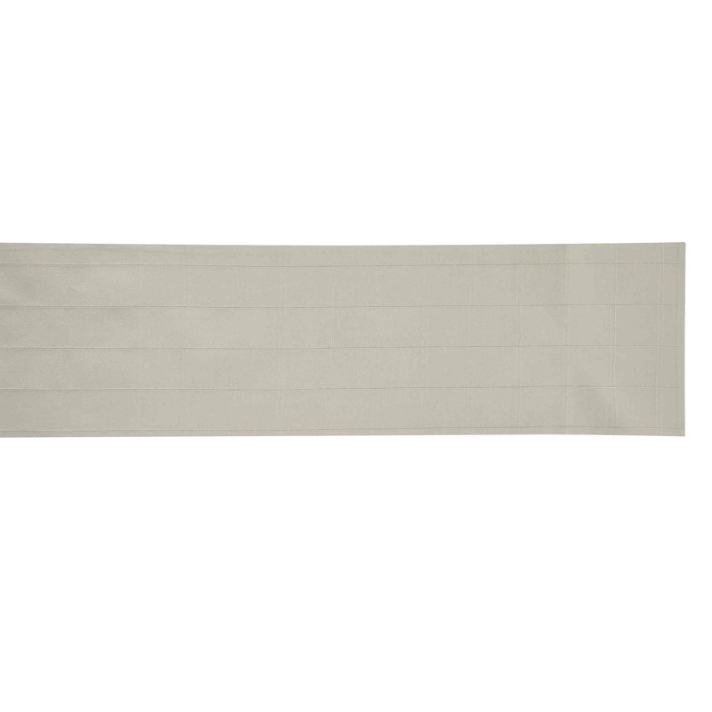 Tan Cotton and Polyester Textured Table Runner, 14" x 90"