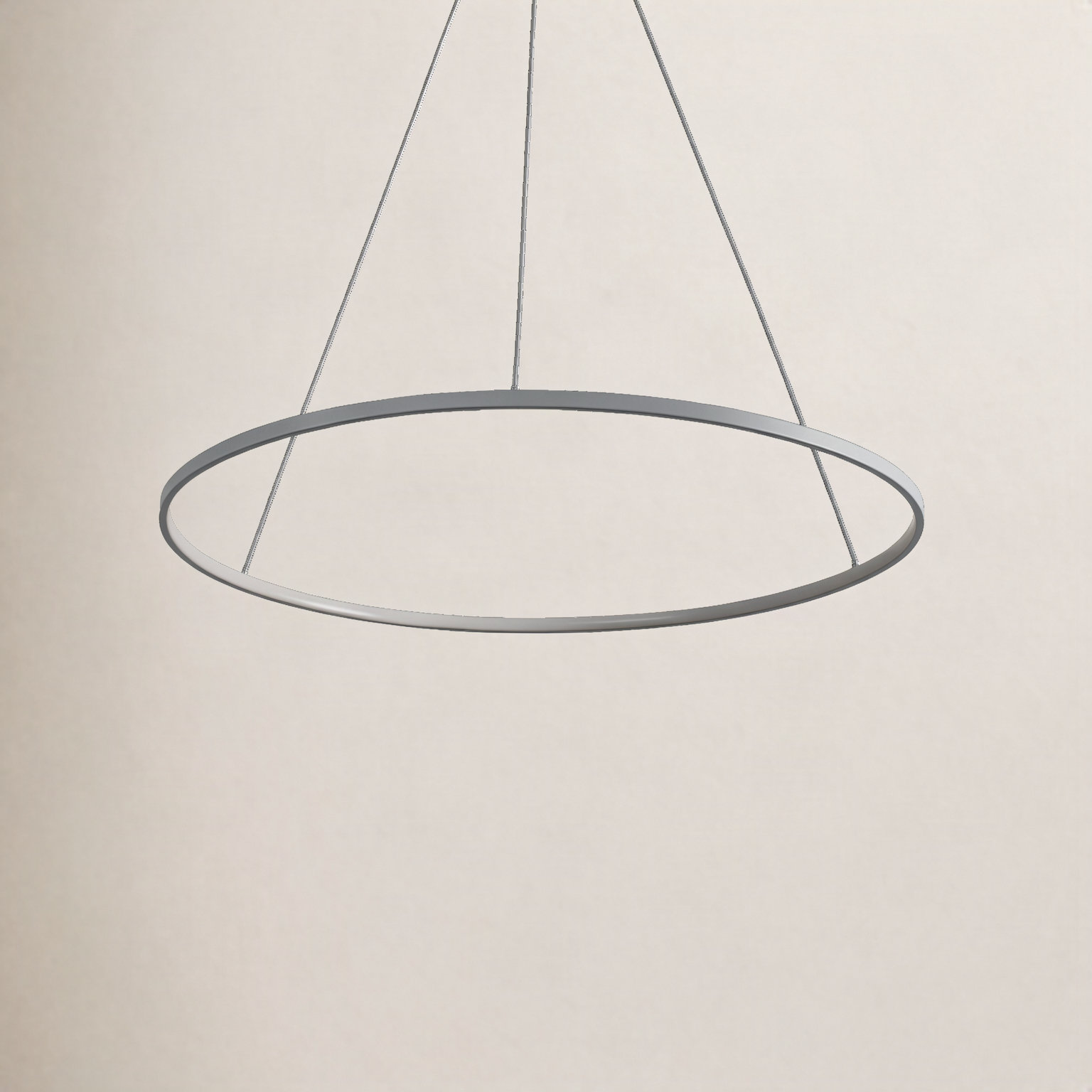 Odin Dimmable 1 - Light Pendant, 0.75" H x 34.88" W x 34.88" D, Gray