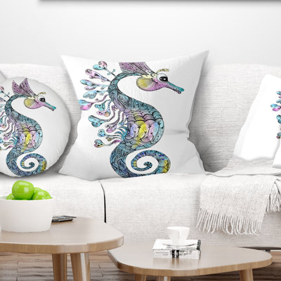 Hippocampe coloré - aquarelle