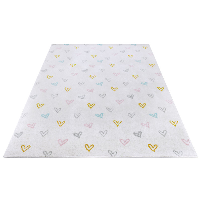 Adventures Children White Rug, Rectangular 120 x 170cm