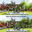 2 abat-jours de pergola 16 x 4 pi, toile de protection UV, sable