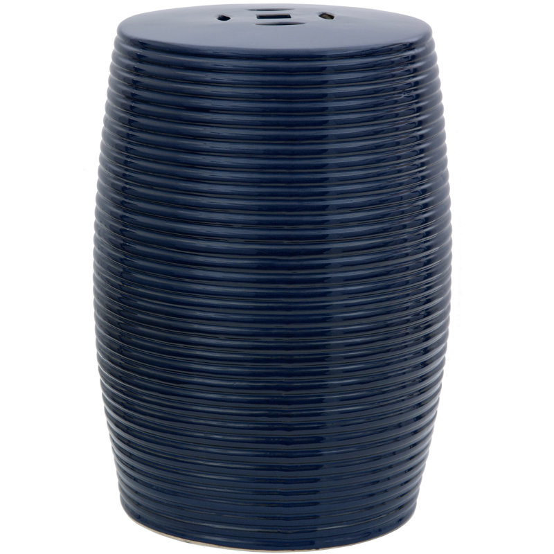 Tabouret de jardin Alixandrea, Bleu foncé