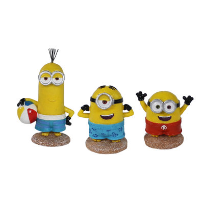 3 Piece Minions Aquarium Accessory Set