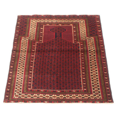 Teimani Red Rug 3'1" x 4'11"