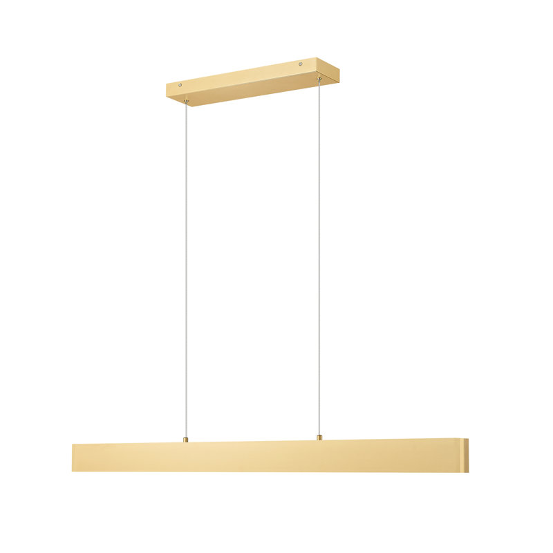 Hudson Gold 1 Light Linear Chandelier