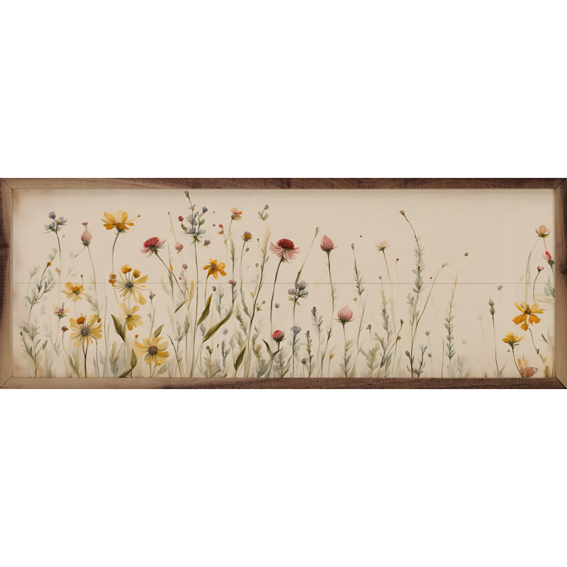 Simple Field Flowers, 16" H x 48" W