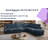 Modern Style Wedge Chaise Sectional-739404635
