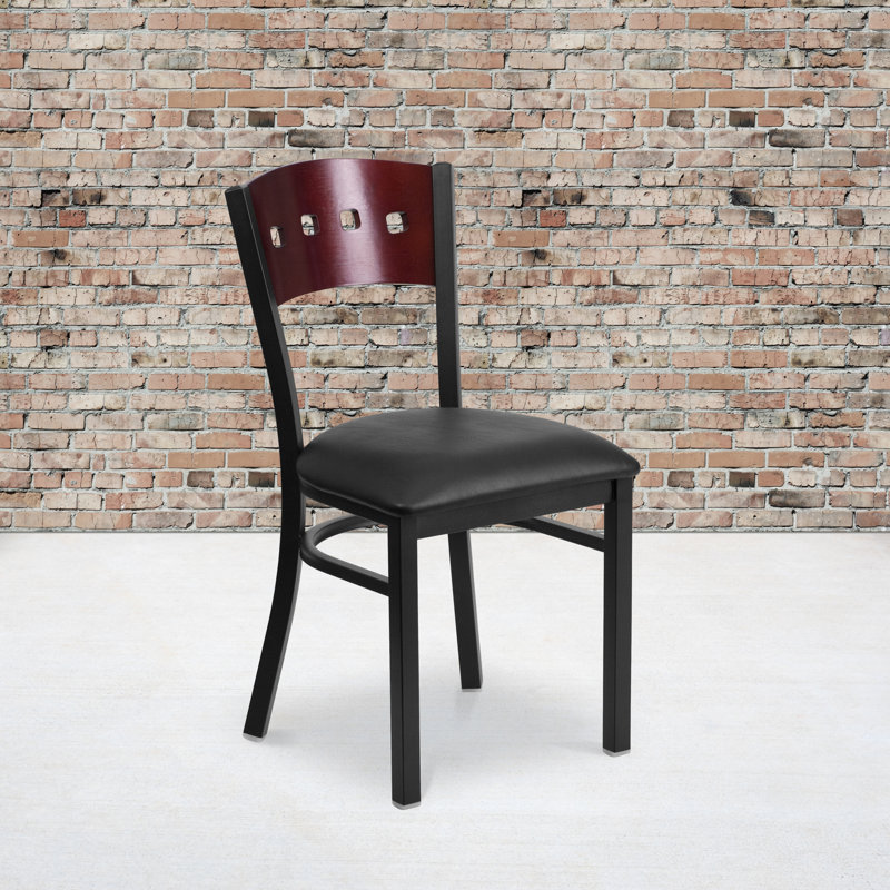 Chaise de restaurant en métal Jyun, Noir