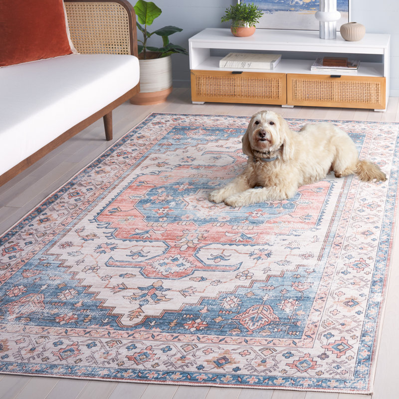 Elephus Machine Washable Performance Oriental Rug, Rectangle 5' x 8'