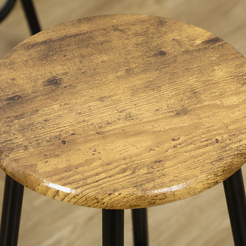Ensemble 5 pièces de table de bar et de chaises à hauteur de comptoir, table avec 4 tabourets