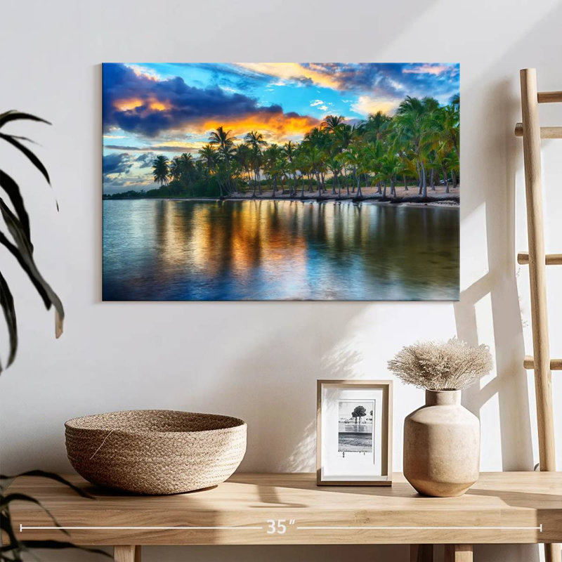 Gillard Anse Champagne Palm Beach, H 16 po x l 24 po