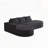 Elegant Rounded Sofa with High-Resilience Chenille Fabric and Extra-Wide Seating for Comfort and Style-493906878