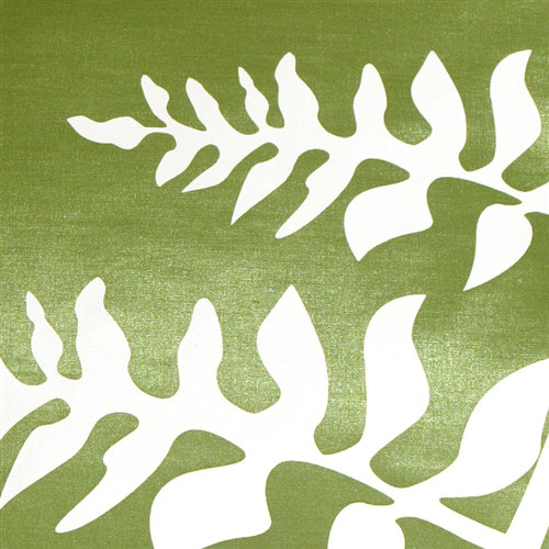 Coussin de lit Marion, Vert / blanc