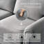 Canapé modulaire moderne 1 + 2 + 3 places avec rangement, tissu gris ardoise pour le salon | Gris | Tissu