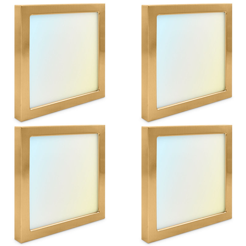 LED Flush Mount, Brass