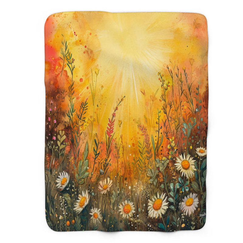 Jeté 1 heure Golden Harmony, 60 po x 80 po