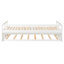 Lit de jour extensible avec couchette, lit de jour en bois avec couchette, blanc-719157318