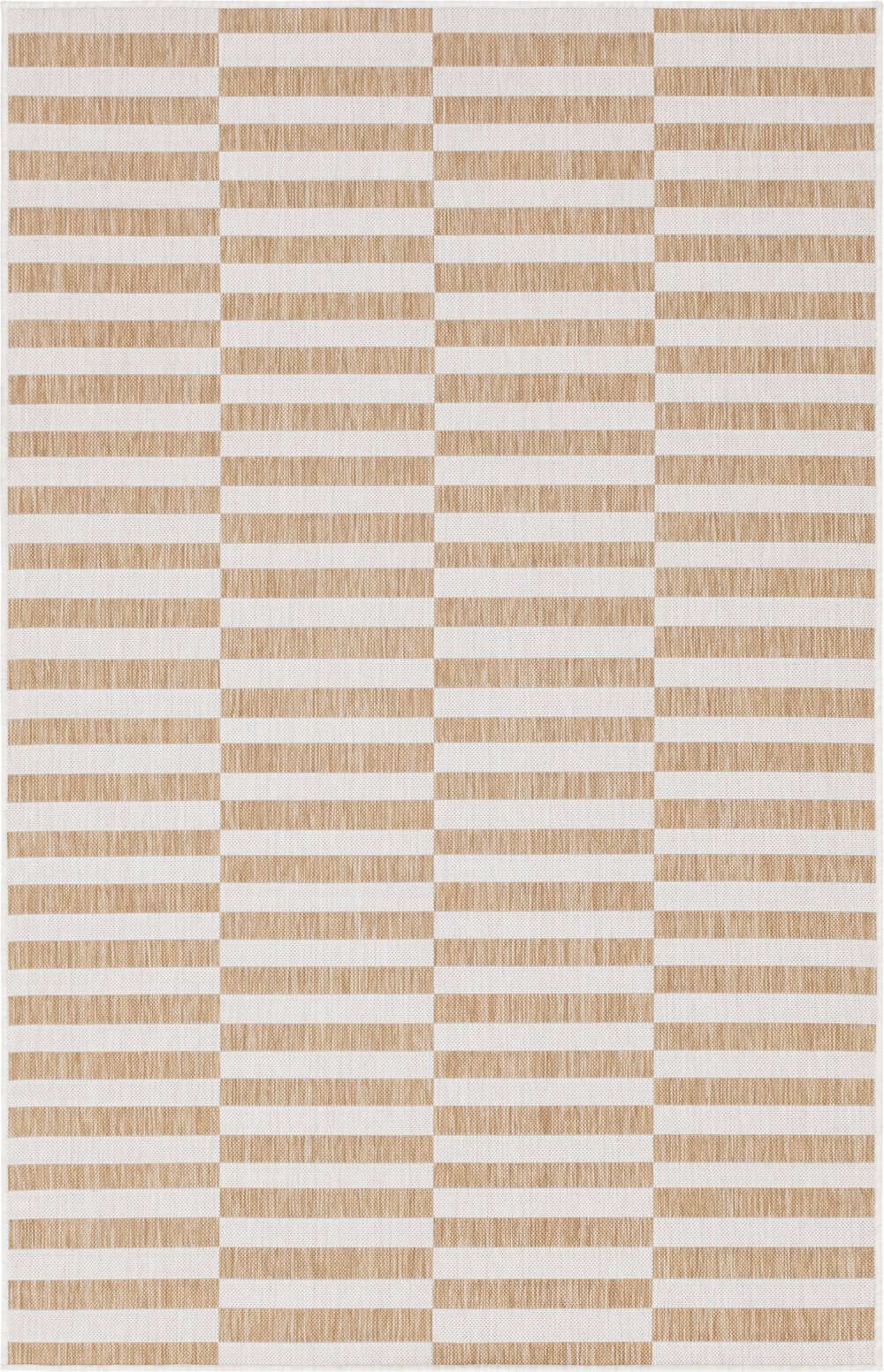 Robinson Brown Indoor/Outdoor Rug, Rectangle 5'1" x 8'
