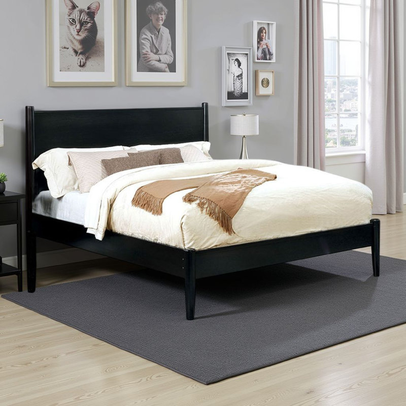 Lit plateforme Robah, Noir, Grand