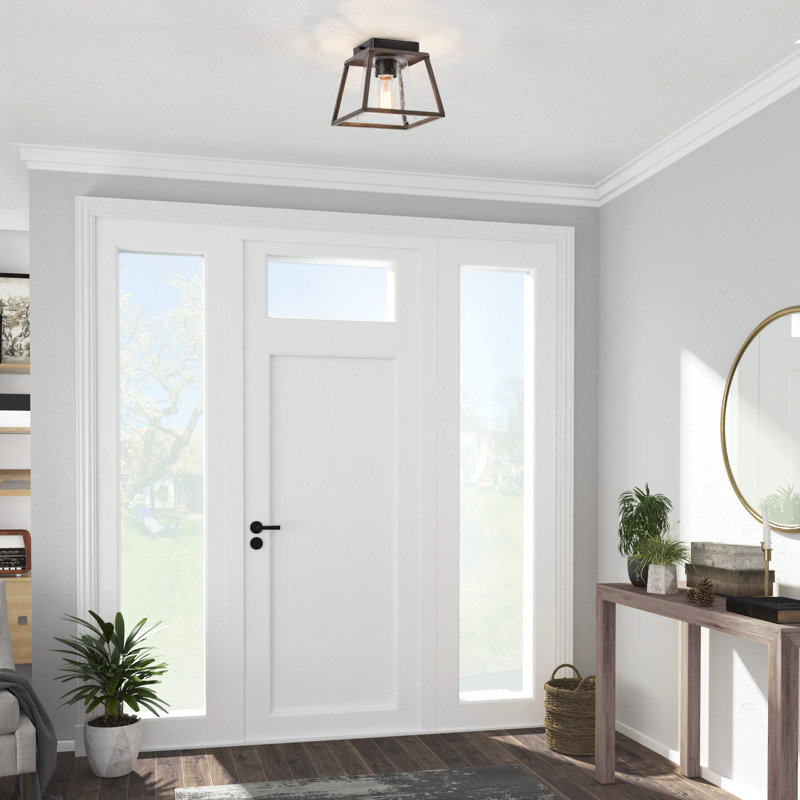 Unia Glass Semi Flush Mount