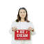 Plaque en plastique 8 po x 12 po Ice Cream Street (paquet de 2)
