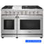 Cuisinière à gaz 48 po avec 6 brûleurs et 1 plaque chauffante Kostch, four double 4,6 et 2,2 pi³-93656137-129155687