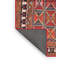 Tapis géométrique brun / rouge / noir-285807